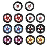 Maxbell 1 Pair Replacement 100mm Stunt Scooter Wheels with Bearing & Bushings white