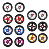 Maxbell 1 Pair Replacement 100mm Stunt Scooter Wheels with Bearing & Bushings white