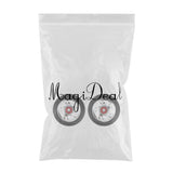 Maxbell 1 Pair Replacement 100mm Stunt Scooter Wheels with Bearing & Bushings white