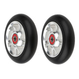 Maxbell 1 Pair Replacement 100mm Stunt Scooter Wheels with Bearing & Bushings white