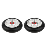 Maxbell 1 Pair Replacement 100mm Stunt Scooter Wheels with Bearing & Bushings silver