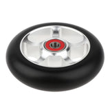 Maxbell 1 Pair Replacement 100mm Stunt Scooter Wheels with Bearing & Bushings silver