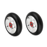 Maxbell 1 Pair Replacement 100mm Stunt Scooter Wheels with Bearing & Bushings silver