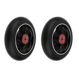 Maxbell 1 Pair Replacement 100mm Stunt Scooter Wheels with Bearing & Bushings black