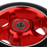 Maxbell 1 Pair Replacement 100mm Stunt Scooter Wheels with Bearing & Bushings red