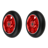 Maxbell 1 Pair Replacement 100mm Stunt Scooter Wheels with Bearing & Bushings red