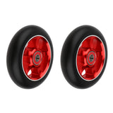 Maxbell 1 Pair Replacement 100mm Stunt Scooter Wheels with Bearing & Bushings red