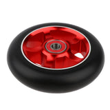 Maxbell 1 Pair Replacement 100mm Stunt Scooter Wheels with Bearing & Bushings red