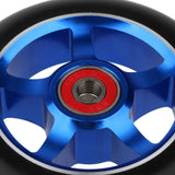 Maxbell 1 Pair Replacement 100mm Stunt Scooter Wheels with Bearing & Bushings blue