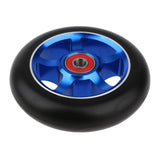 Maxbell 1 Pair Replacement 100mm Stunt Scooter Wheels with Bearing & Bushings blue
