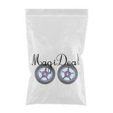 Maxbell 1 Pair Replacement 100mm Stunt Scooter Wheels with Bearing & Bushings blue