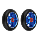 Maxbell 1 Pair Replacement 100mm Stunt Scooter Wheels with Bearing & Bushings blue