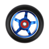 Maxbell 1 Pair Replacement 100mm Stunt Scooter Wheels with Bearing & Bushings blue