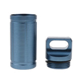 Maxbell Titanium Outdoor Travel Waterproof Mini Pill Case Box Capsule Bottle blue