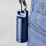 Maxbell Titanium Outdoor Travel Waterproof Mini Pill Case Box Capsule Bottle blue