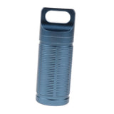 Maxbell Titanium Outdoor Travel Waterproof Mini Pill Case Box Capsule Bottle blue