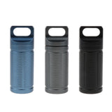 Maxbell Titanium Outdoor Travel Waterproof Mini Pill Case Box Capsule Bottle blue
