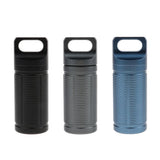Maxbell Titanium Outdoor Travel Waterproof Mini Pill Case Box Capsule Bottle blue