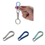 Maxbell Titanium Alloy Keychain Buckle Spring Snap Hook Outdoor Clip 36mm Colorful
