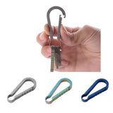 Maxbell Titanium Alloy Keychain Buckle Spring Snap Hook Outdoor Clip 36mm Colorful