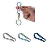 Maxbell Titanium Alloy Keychain Buckle Spring Snap Hook Outdoor Clip 36mm Colorful