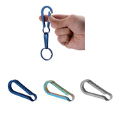 Maxbell Titanium Alloy Keychain Buckle Spring Snap Hook Outdoor Clip 36mm Colorful