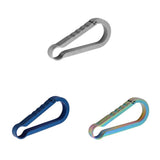 Maxbell Titanium Alloy Keychain Buckle Spring Snap Hook Outdoor Clip 36mm Colorful
