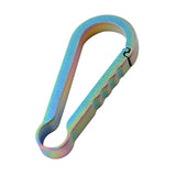 Maxbell Titanium Alloy Keychain Buckle Spring Snap Hook Outdoor Clip 36mm Colorful