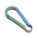 Maxbell Titanium Alloy Keychain Buckle Spring Snap Hook Outdoor Clip 36mm Colorful