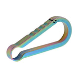 Maxbell Titanium Alloy Keychain Buckle Spring Snap Hook Outdoor Clip 36mm Colorful