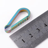 Maxbell Titanium Alloy Keychain Buckle Spring Snap Hook Outdoor Clip 36mm Colorful