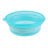 Maxbell Portable Camping Plastic Folding Wash Basin Bucket / Dish Tub S Blue