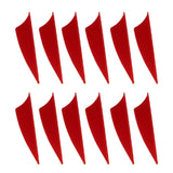 Maxbell Archery Recurve Bow Hunting Arrow Feather Fletching 1.75 in 12 Pieces Red