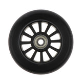 Maxbell 2pcs PU Scooter Wheels Speed Skates Trolley Wheels Replacement 100mm Black