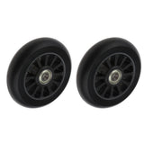 Maxbell 2pcs PU Scooter Wheels Speed Skates Trolley Wheels Replacement 100mm Black