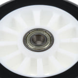 Maxbell 2pcs PU Scooter Wheels Speed Skates Trolley Wheels Replacement 100mm White