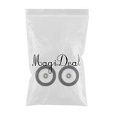 Maxbell 2pcs PU Scooter Wheels Speed Skates Trolley Wheels Replacement 100mm White