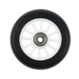 Maxbell 2pcs PU Scooter Wheels Speed Skates Trolley Wheels Replacement 100mm White