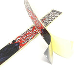 Maxbell 12 Pieces Durable Archery Arrow Stickers Wraps  Skull and Red