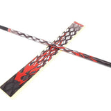 Maxbell 12 Pieces Durable Archery Arrow Stickers Wraps  Grid and Red
