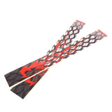 Maxbell 12 Pieces Durable Archery Arrow Stickers Wraps  Grid and Red