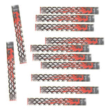 Maxbell 12 Pieces Durable Archery Arrow Stickers Wraps  Grid and Red
