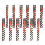 Maxbell 12 Pieces Durable Archery Arrow Stickers Wraps  Grid and Red