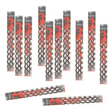 Maxbell 12 Pieces Durable Archery Arrow Stickers Wraps  Grid and Red