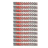 Maxbell 12 Pieces Durable Archery Arrow Stickers Wraps  Grid and Red