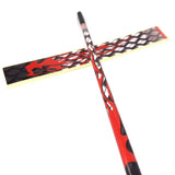 Maxbell 12 Pieces Durable Archery Arrow Stickers Wraps  Grid and Red