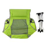 Maxbell Outdoor Foldable Camping Chair Fishing Beach Seat Lounger w/ Pillow Green
