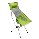 Maxbell Outdoor Foldable Camping Chair Fishing Beach Seat Lounger w/ Pillow Green