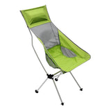 Maxbell Outdoor Foldable Camping Chair Fishing Beach Seat Lounger w/ Pillow Green