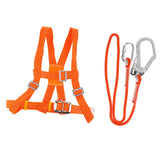 Maxbell Outdoor 5 point Half Body Climbing Harness Safety Belt Rescue Rope L + 5m